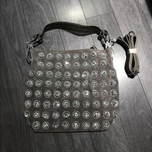 Large Silver / Grey Bling Tote